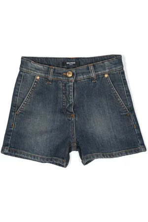 Balmain Pantalones vaqueros cortos con grabado Coin