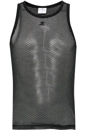 Courrèges Top con parche del logo