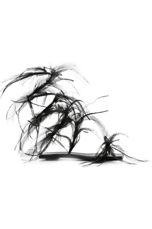 The Attico Bailarinas con detalle de plumas