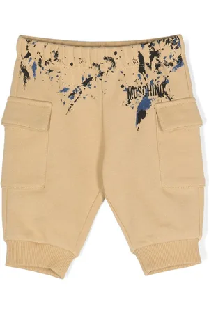 Moschino Pantalones de chándal con efecto de salpicadura de pintura