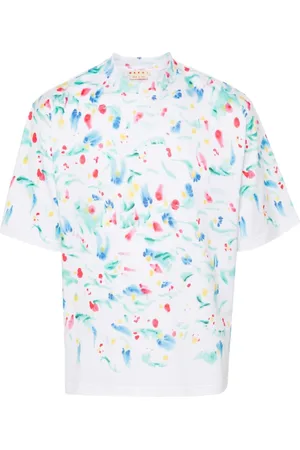 Marni Camiseta con motivo de salpicadura de pintura