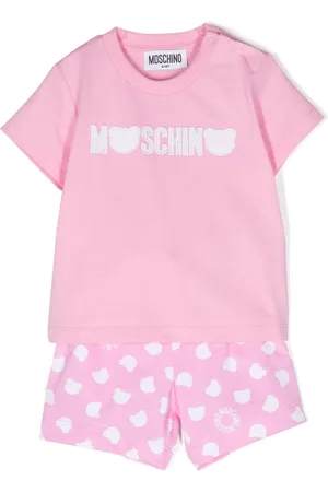 Moschino Set de camiseta y pantalones cortos con parche Teddy Bear