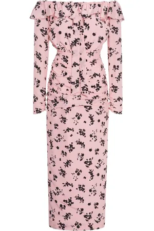 Alessandra Rich Vestido con motivo floral