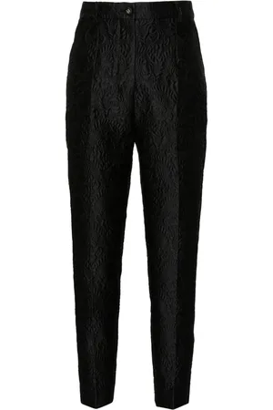 Dolce & Gabbana Pantalones de vestir con motivo floral