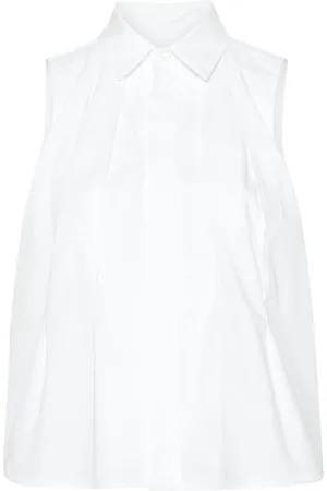 SACAI Polo sin mangas con abertura