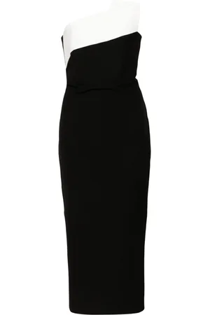 Roland Mouret Vestido midi con detalle drapeado