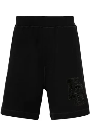 Dsquared2 Pantalones cortos de chándal con aplique D2