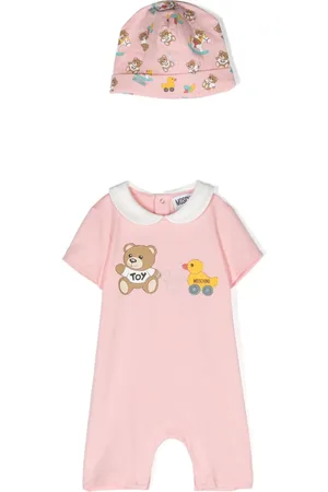 Moschino Set de dos pelele con ilustración estampada