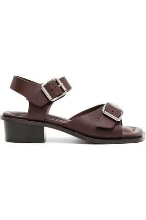 LEMAIRE Sandalias con hebilla y tacón de 35 mm