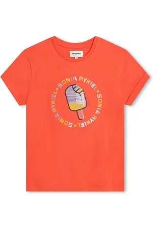 Sonia Rykiel Enfant Camiseta con aplique del logo