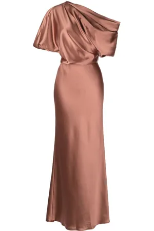 Amsale Vestido largo drapeado