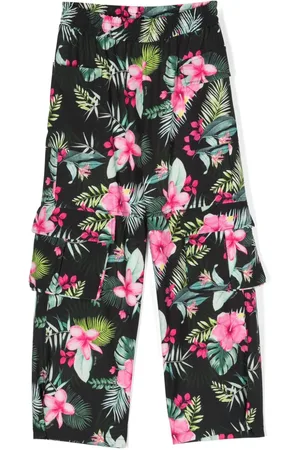 MONNALISA Pantalones cargo con estampado floral
