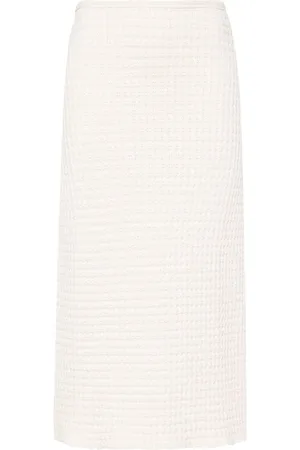Jil Sander Falda de punto gofrado