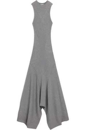 Ami Vestido asimétrico de canalé