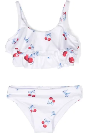 MONNALISA Bikini con cerezas estampadas