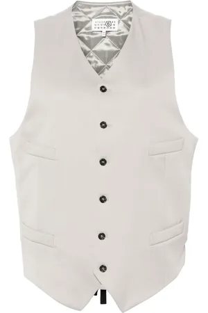 Maison Margiela Chaleco acolchado con cuello en V