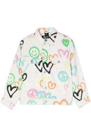 Molo Chaqueta vaquera Heddy con estampado de grafiti