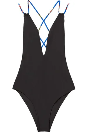 Puccini Bañador con tirantes estampados