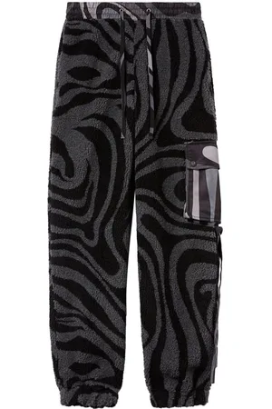 Puccini Pantalones de chándal con estampado Marmo