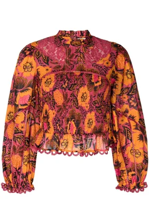 Farm Rio Blusa Garden Bloom con motivo floral