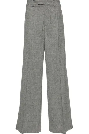 Vetements Pantalones anchos a cuadros príncipe de Gales