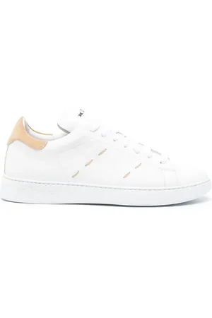 Kiton Zapatillas con cuero cosido
