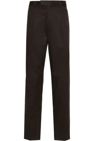 Pantalones de vestir casuales para hombre grandes y altos, con bolsillos,  corte clásico, parte delantera plana, cintura expandible