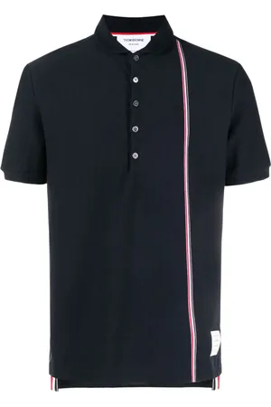 Thom Browne Polo con motivo de rayas RWB