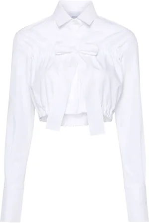 Patou Blusa corta con detalle de lazo