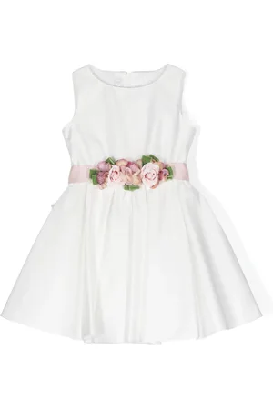 COLORICHIARI Vestido con apliques florales