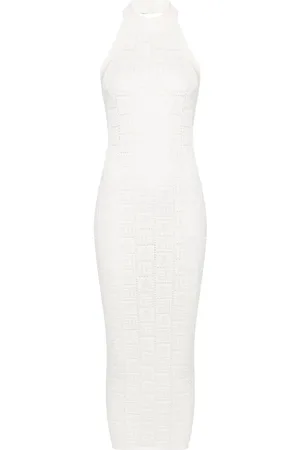 Balmain Vestido midi de ganchillo