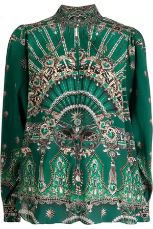 Camilla Blusa con estampado gráfico