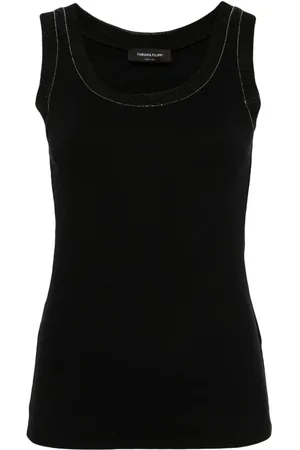 Fabiana Filippi Top con cuello redondo