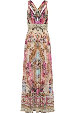 Camilla Vestido midi estampado
