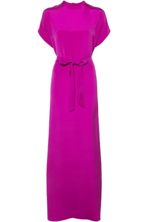 JEAN-LOUIS SABAJI Vestido largo con cintura lazada