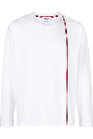 Thom Browne Camiseta con rayas RWB