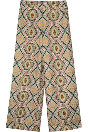 Etro Pantalones anchos con motivo floral