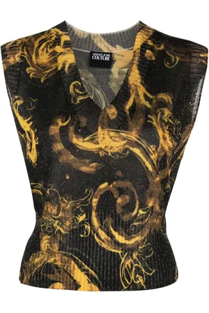 VERSACE Top con estampado Barocco