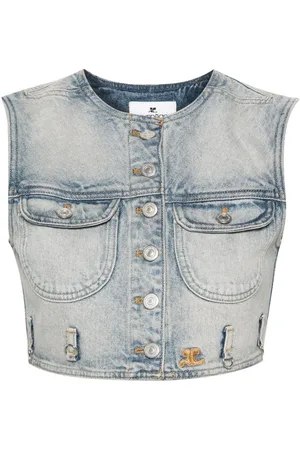 Courrèges Chaleco vaquero corto Multiflex