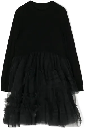 JNBY by JNBY Vestido estilo sudadera con detalles de tul