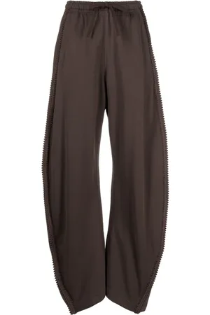 JNBY Pantalones de chándal con ribete bordado