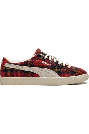 PUMA Zapatillas Suede VTG Harris Tweed Frosted Ivory/Red