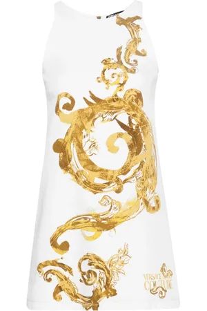 VERSACE Vestido corto Watercolour Couture