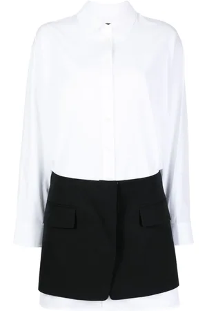 JUUN.J Vestido camisero a paneles