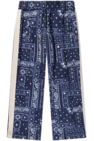 Palm Angels Pantalones rectos con estampado de bandana