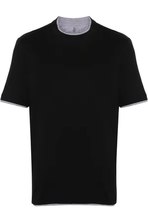 Brunello Cucinelli Camiseta con efecto a capas
