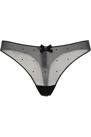 Dsquared2 Tanga con logo de strass
