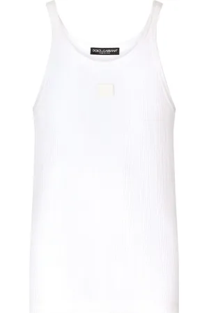 Dolce & Gabbana Top sin mangas con placa del logo