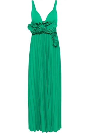 P.A.R.O.S.H. Vestido Palmer largo plisado