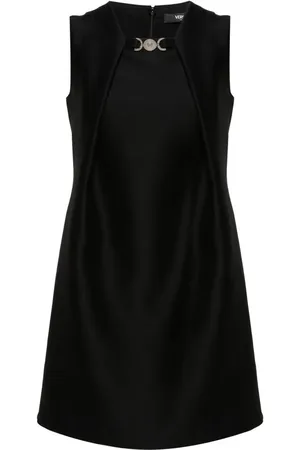 VERSACE Vestido corto con placa de cabeza de Medusa